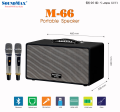 Loa Karaoke Di Động Soundmax M66 (100W, Bluetooth, AUX, TF, USB, OPTICAL, HDMI, 2 MICRO Không Dây)