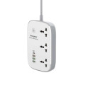 Ổ Điện Đa Năng WiFi Smart Power Strip 3AC Energizer EPB2502EUWE (2 mét, 3USB-A và 1USB-C sạc nhanh PD Max 30W) 