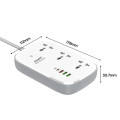 Ổ Điện Đa Năng WiFi Smart Power Strip 3AC Energizer EPB2502EUWE (2 mét, 3USB-A và 1USB-C sạc nhanh PD Max 30W) 