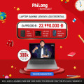 Laptop Lenovo Gaming LOQ Essential 15IAX9E 83LK0079VN (Core i5-12450HX, RTX 3050 6GB, RAM 16GB DDR5, SSD 512GB, Màn Hình 15.6 Inch FHD IPS 144Hz 100% sRGB, Windows 11)