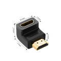 Đầu Nối HDMI Vuông Góc 90 Độ UGREEN 20109 (Màu Đen)