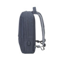 Balo Laptop 15.6inch Rivacase 7562 Dark Grey (Polyester, Khả Năng Chống Nước)