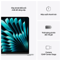 Macbook Air M4 (MW1G3) (Apple M4, 10‑Core CPU, 10‑Core GPU, Ram 16GB, SSD 256GB, Màn Hình 15.3inch, Màu Silver, Chính Hãng Apple Việt Nam)