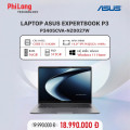 Laptop Asus ExpertBook P3 P3405CVA-NZ0027W (Core i5-13420H, RAM 16GB, SSD 512GB, Màn Hình 14Inch IPS WQXGA 144Hz 100% sRGB, VGA UHD Graphics, Windows 11)
