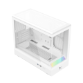 Vỏ Case Xigmatek Pura ML Arctic - EN48470 (m-ATX, No fan, Max 5 fan, Rad 360, ARGB LIGHTING BAR)