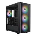 Vỏ Case Cooler Master MasterBox 600 Black (E-ATX, Sẵn 4 fan ARGB, Max 7 fan, Rad 360, USB-C)