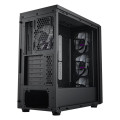 Vỏ Case Cooler Master MasterBox 600 Black (E-ATX, Sẵn 4 fan ARGB, Max 7 fan, Rad 360, USB-C)