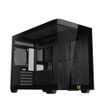 Vỏ case Xigmatek ALPHA PANO M Black - EN46193 (m-ATX, Kính cong, Chưa bao gồm fan, Max 9 fan, Rad 360)