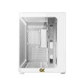 Vỏ case Xigmatek ALPHA PANO M Arctic - EN46209 (m-ATX, Kính cong, Chưa bao gồm fan, Max 9 fan, Rad 360)