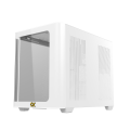 Vỏ case Xigmatek ALPHA PANO M Arctic - EN46209 (m-ATX, Kính cong, Chưa bao gồm fan, Max 9 fan, Rad 360)