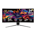 Màn Hình Cong MSI 34inch MPG 341CQPX QD-OLED (UWQHD, OLED, 240Hz, HDMI, DisplayPort, USb Type C, Màu Đen)