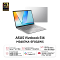 Laptop ASUS Vivobook S14 M3407KA-SF032WS (AMD Ryzen AI 7 350, RAM 32GB, SSD 512GB, AMD Radeon, Màn Hình 14 inch WUXGA OLED, Windows 11, Office Home 2024, Office 365 Basic 1 Năm, Màu Bạc)
