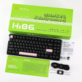Bàn Phím Cơ Không Dây Vỏ Nhôm LEOBOG Hi86 Đen Hồng - Nimbus V3 switch (3 mode, PBT Keycap, Gasket Mount, Hotswap, Led RGB)