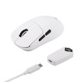 Chuột Gaming Không Dây AULA SC800 White (PAW3395, 37g siêu nhẹ, 3 mode, 26.000 DPI)