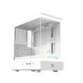 Vỏ Case Xigmatek Pura MS Arctic - EN48494 (m-ATX, No fan, Max 3 fan, Rad 240, ARGB LIGHTING BAR)