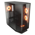Vỏ case Cougar FV270 RGB Black (Mid Tower, E-ATX, Kính Cong, Sẵn 4 Fan ARGB, Max 9 fan, Rad 360, USB-C)