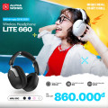 Tai Nghe Không Dây Alpha Works LITE 660 Black (Bluetooth 6.0, Pin 50h, Hỗ Trợ Cổng AUX)