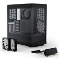 Vỏ Case Hyte Y40 Black (ATX, Sẵn 2 Fan 120mm, Rad 360, Kèm Riser PCIe 4.0) (CS-HYTE-Y40-B)