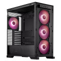 Vỏ Case Asus TUF Gaming GT302 ARGB Black (E-ATX, Sẵn 4 Fan ARGB, Max 7 Fan, Rad 360, USB-C 20Gbps)