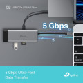 Bộ Chuyển Đổi Hub USB-C 5 in 1 TP-Link UH5020C (HDMI 4K, PD 100W, USB-C, 2x USB-A)