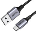 Cáp Sạc USB Type A Sang USB Type C UGREEN 60127 (Chiều Dài 1.5M, Cáp Dù)