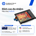 Laptop HP OmniBook X Flip 14-fm0086TU (BZ7Q0PA) (Intel Core Ultra 5 226V, RAM 16GB, SSD 1TB, Intel Arc 130V, Màn Hình 14 inch WUXGA Cảm Ứng, Windows 11 Office, Màu Xanh)