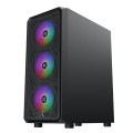 Vỏ case Xigmatek DUO X 3F Black - EN49002 (E-ATX, Sẵn 3 fan RGB, Max 8 fan, Rad 360)