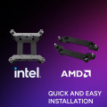 Tản Nhiệt Nước AIO Cooler Master MasterLiquid 360 Atmos II LCD ARGB Black (LGA 1851/1700/1200/115x, AM5/AM4)