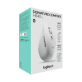 Chuột Không Dây Logitech Signature Comfort M840L Off-white (Bluetooth, 4000 DPI, Quiet Clicks, Pin AA)