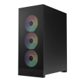Vỏ Case GAMDIAS AURA GC15 ARGB Black (ATX, Sẵn 4 fan ARGB, Rad 240)