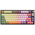 Bàn Phím Cơ Không Dây EDRA EK375WA Xám + Trắng ngà + Cam (3 mode, Hotswap, Rainbows LED)