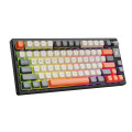 Bàn Phím Cơ Không Dây EDRA EK375WA Xám + Trắng ngà + Cam (3 mode, Hotswap, Rainbows LED)