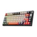 Bàn Phím Cơ Không Dây EDRA EK375WA Xám + Trắng ngà + Cam (3 mode, Hotswap, Rainbows LED)