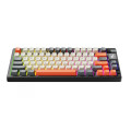 Bàn Phím Cơ Không Dây EDRA EK375WA Xám + Trắng ngà + Cam (3 mode, Hotswap, Rainbows LED)