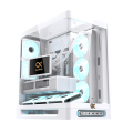 Vỏ Case Xigmatek Alpha Heaven Arctic - EN49880 (E-ATX, 3 mặt cường lực, No Fan, Max 8 Fan, Rad 360, USB-C, Kèm Hub ARGB + Remote)