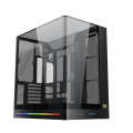 Vỏ Case Xigmatek Alpha Pano II Black - EN48562 (E-ATX, 3 mặt cường lực, No Fan, Max 8 Fan, Rad 360, USB-C, Kèm Hub ARGB + Remote)