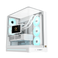 Vỏ Case Xigmatek Alpha Pano II Arctic - EN46193 (E-ATX, 3 mặt cường lực, No Fan, Max 8 Fan, Rad 360, USB-C, Kèm Hub ARGB + Remote)