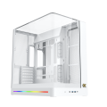 Vỏ Case Xigmatek Alpha Pano II Arctic - EN46193 (E-ATX, 3 mặt cường lực, No Fan, Max 8 Fan, Rad 360, USB-C, Kèm Hub ARGB + Remote)