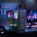 Vỏ Case DeepCool CC550 4F Black (ATX, Sẵn 4 fan ARGB, Max 8 fan, USB-C, Rad 240)