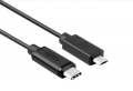 Cáp USB 2.0 USB-C (M) TO Micro USB (M) UNITEK Y-C473BK