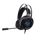 Tai Nghe Zidli ZH6+ Black (Có Led, Kết nối USB, Kèm cáp gộp 2 cổng 3.5)