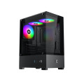 Vỏ Case Xigmatek VIEW III 3F Black - EN90526 (m-ATX, Sẵn 3 fan RGB, Max 5 fan)