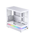 Vỏ Case Xigmatek WIND M Arctic (White) - EN90366 (m-ATX, No Fan, Max 9 Fan, Rad 360)