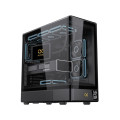 Vỏ Case Xigmatek MOON ML DGT Black - EN49699 (m-ATX, Kính cong, No Fan, Max 9 Fan, Rad 360)