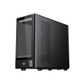 Vỏ Case Xigmatek MOON ML DGT 3AF Black - EN19856 (m-ATX, Kính cong, Sẵn 3 Fan ARGB, Max 9 Fan, Rad 360)