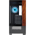 Vỏ Case CoolerMaster Elite 690 Wood Black (ATX, Sẵn 3 fan ARGB, Max 9 fan, Rad 360, USB-C 20Gbps)