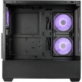 Vỏ Case CoolerMaster Elite 690 Wood Black (ATX, Sẵn 3 fan ARGB, Max 9 fan, Rad 360, USB-C 20Gbps)