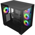 Vỏ Case Cooler Master Elite 681 Black (ATX, Sẵn 4 fan ARGB, Max 10 fan, Rad 360, USB-C 20Gbps)