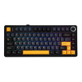 Bàn Phím Cơ Không Dây AULA F75 Đen + Xanh Đậm + Cam, Reaper Switch (3 mode, Gasket mount, Hotswap)