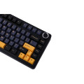 Bàn Phím Cơ Không Dây AULA F75 Đen + Xanh Đậm + Cam, Reaper Switch (3 mode, Gasket mount, Hotswap)